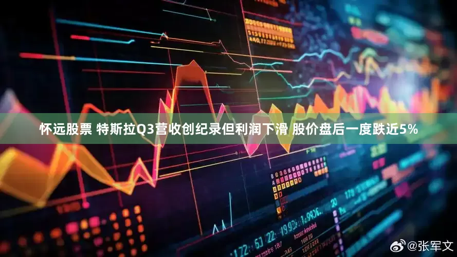 怀远股票 特斯拉Q3营收创纪录但利润下滑 股价盘后一度跌近5%